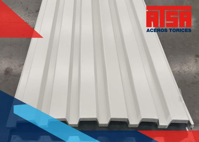 La lámina de cubierta compuesta es una lámina de acero que trabaja con concreto, que tiene un perfil de acero acanalado tipo TDR 91.5.